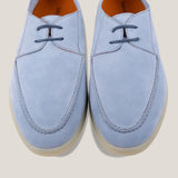 Lecce -  Light Blue Suede - Derby