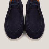 Lecco - Dark Navy Suede - Chukkas