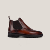 Livorno - Cognac Patina Leer - Chelsea Boots