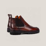 Livorno - Cognac Patina Leer - Chelsea Boots