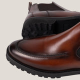 Livorno - Cognac Patina Leer - Chelsea Boots