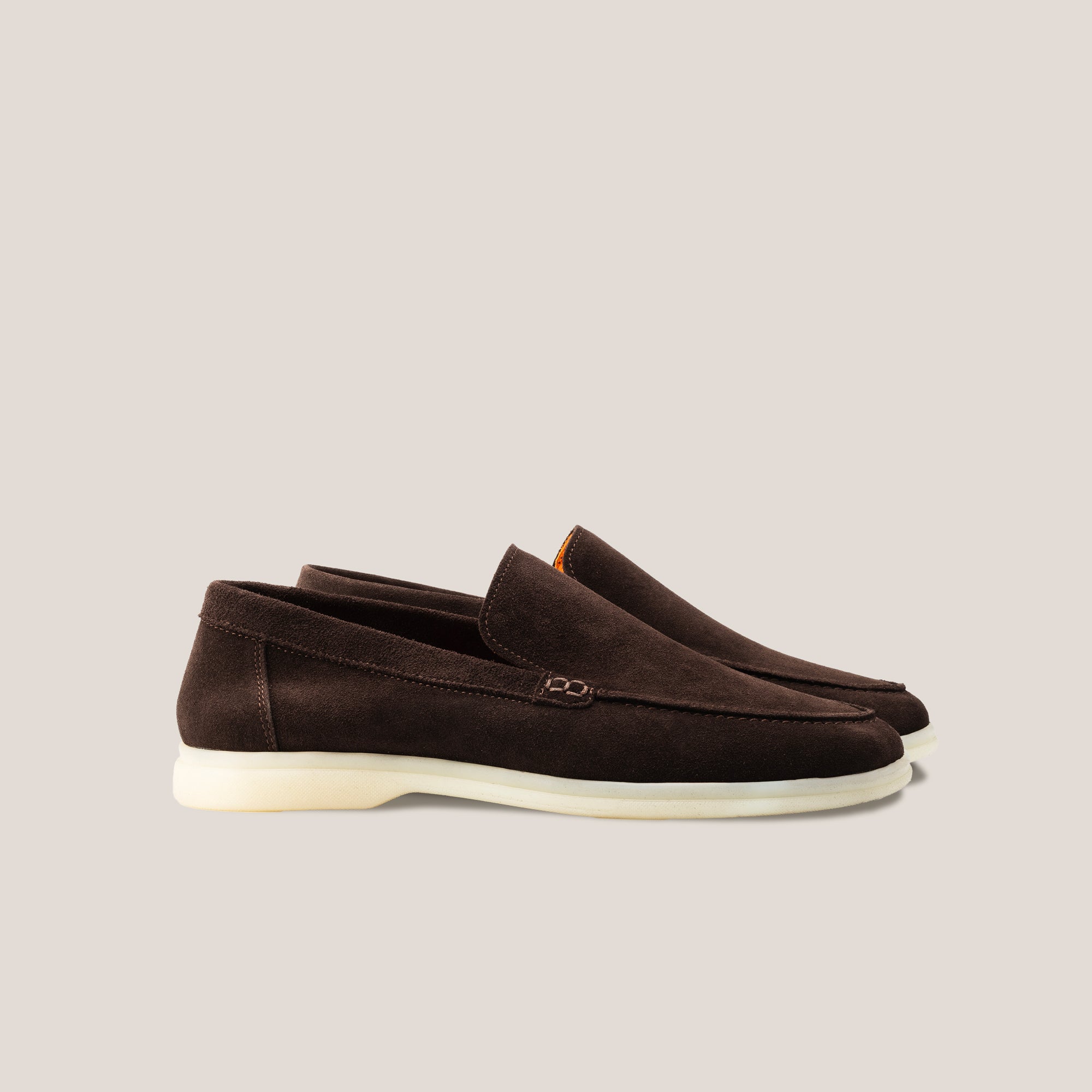 Capri - Donkerbruine Suède - Loafers