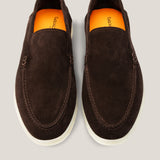 Capri - Donkerbruine Suède - Loafers