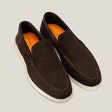 Capri - Donkerbruine Suède - Loafers