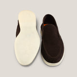 Capri - Donkerbruine Suède - Loafers