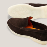 Capri - Donkerbruine Suède - Loafers