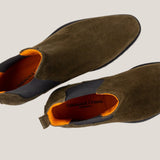 Chelsea24 - Camouflage Green Suede - Chelsea Boots