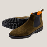 Chelsea24 - Camouflage Green Suede - Chelsea Boots