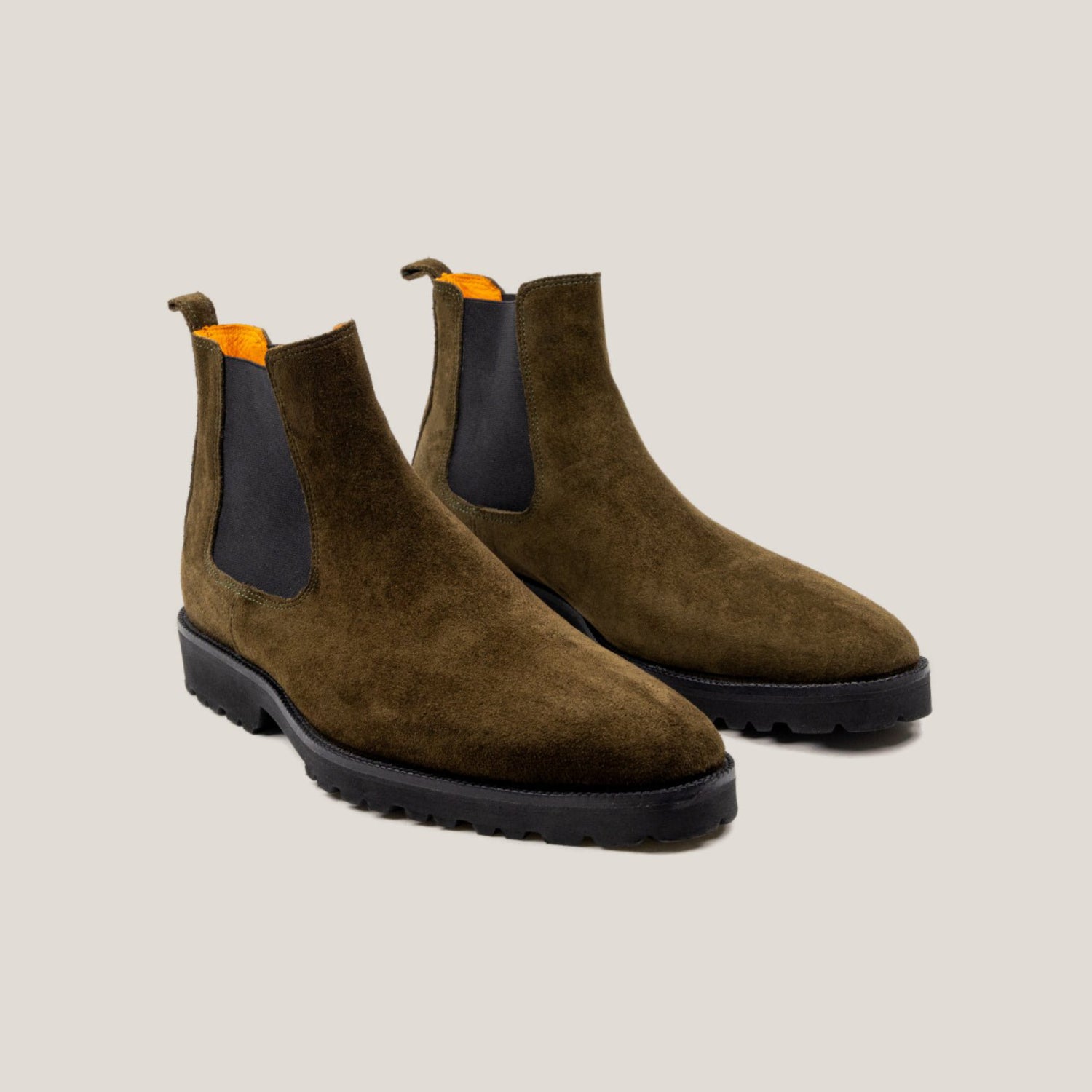 Chelsea24 - Camouflage Green Suede - Chelsea Boots