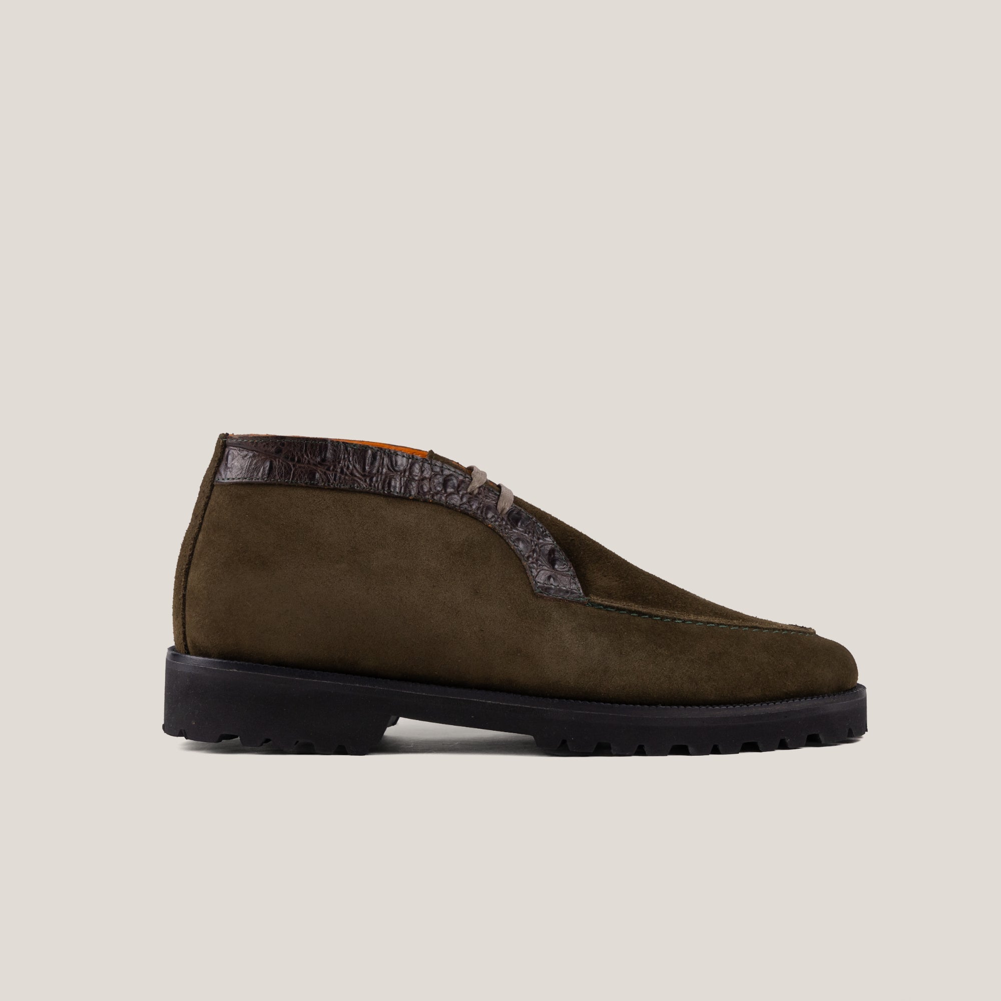 Lecco Country - Camouflage Groen Suède - Chukka Boots