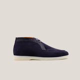 Lecco - Croco Donkerblauwe Suède - Chukka Boots