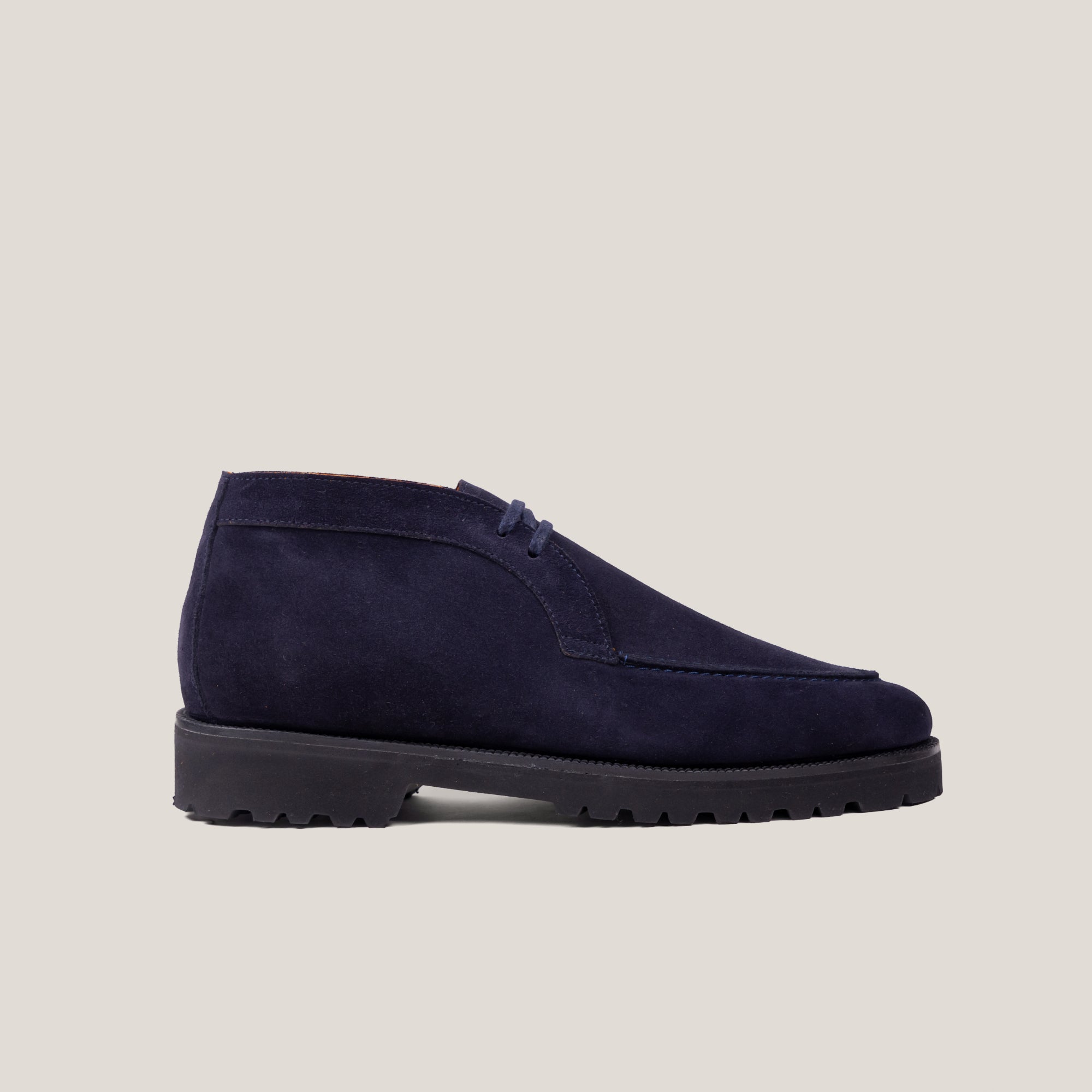 Lecco Dark Navy Suede Slip-on Chukkas Reinhard Frans