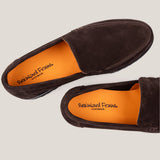 Trento - Donkerbruine Suède - Loafers