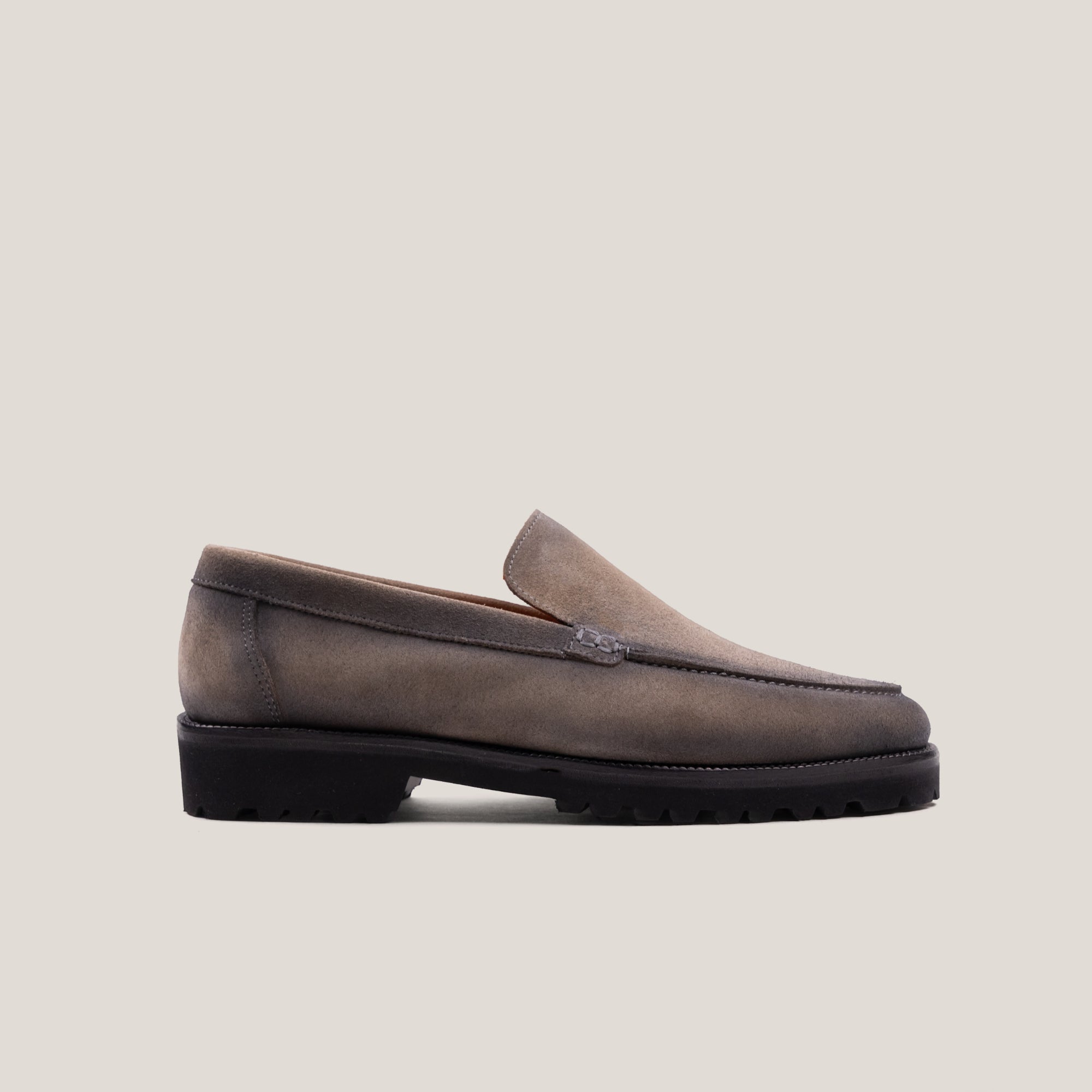 Trento - Taupe Grijze (dodo) Suède - Loafers