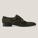 Monte Carlo Camouflage Green Suede
