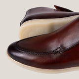 Andora - Cognac Brown Patina - Loafer Boots