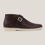  Biella Donkerbruine Leren Monk Boots