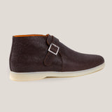  Biella Donkerbruine Leren Monk Boots