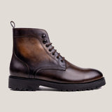 Bolzano24 Saddle Brown Patina Leather Boots