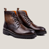 Bolzano24 Saddle Brown Patina leren laarzen