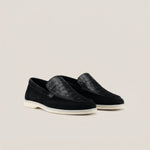 Capri - Black Suede 1668 Croco - Loafers — Loafers | Reinhard Frans