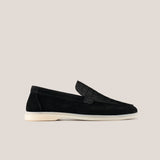 Capri - Black Suede 1668 Croco - Loafers — side view | Reinhard Frans