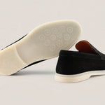 Capri - Black Suede 1668 Croco - Loafers — detail view | Reinhard Frans