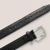 Leather Belt - Zwart (1668) Croco