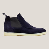 Livorno Donkerblauwe Suède Chelsea Boots