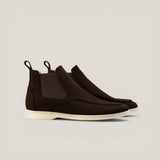 Livorno - Dark Brown Suede - Chelsea Boots