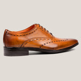 Naples Cognac Lichtbruine Leren Brogues