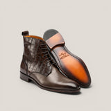 Ravenna - Brown Leather with Croco - size 41