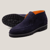 Sienna Dark Navy Suede Slip-on Chukkas