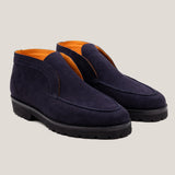 Sienna Dark Navy Suede Slip-on Chukkas