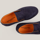 Sienna Dark Navy Suede Slip-on Chukkas