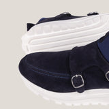 Soho 02 - Donkerblauwe Suède - Sneakers