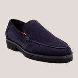 Trento Dark Navy Suede Loafers