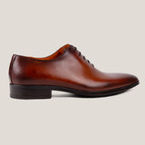 Vienna24 Cognac Patina Leather Wholecut Oxfords