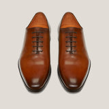 Vienna24 Cognac Patina Leather Wholecut Oxfords