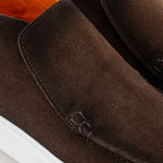 Ankle Loafers | Andora Chiro - Chocolate Airbrushed Suede - Loafer Boots | Reinhard Frans