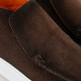 Ankle Loafers | Andora Chiro - Chocolate Airbrushed Suede - Loafer Boots | Reinhard Frans