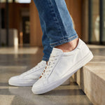 Baltimore - White Calf Leather - Sneakers — top view | Reinhard Frans