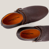  Biella Donkerbruine Leren Monk Boots