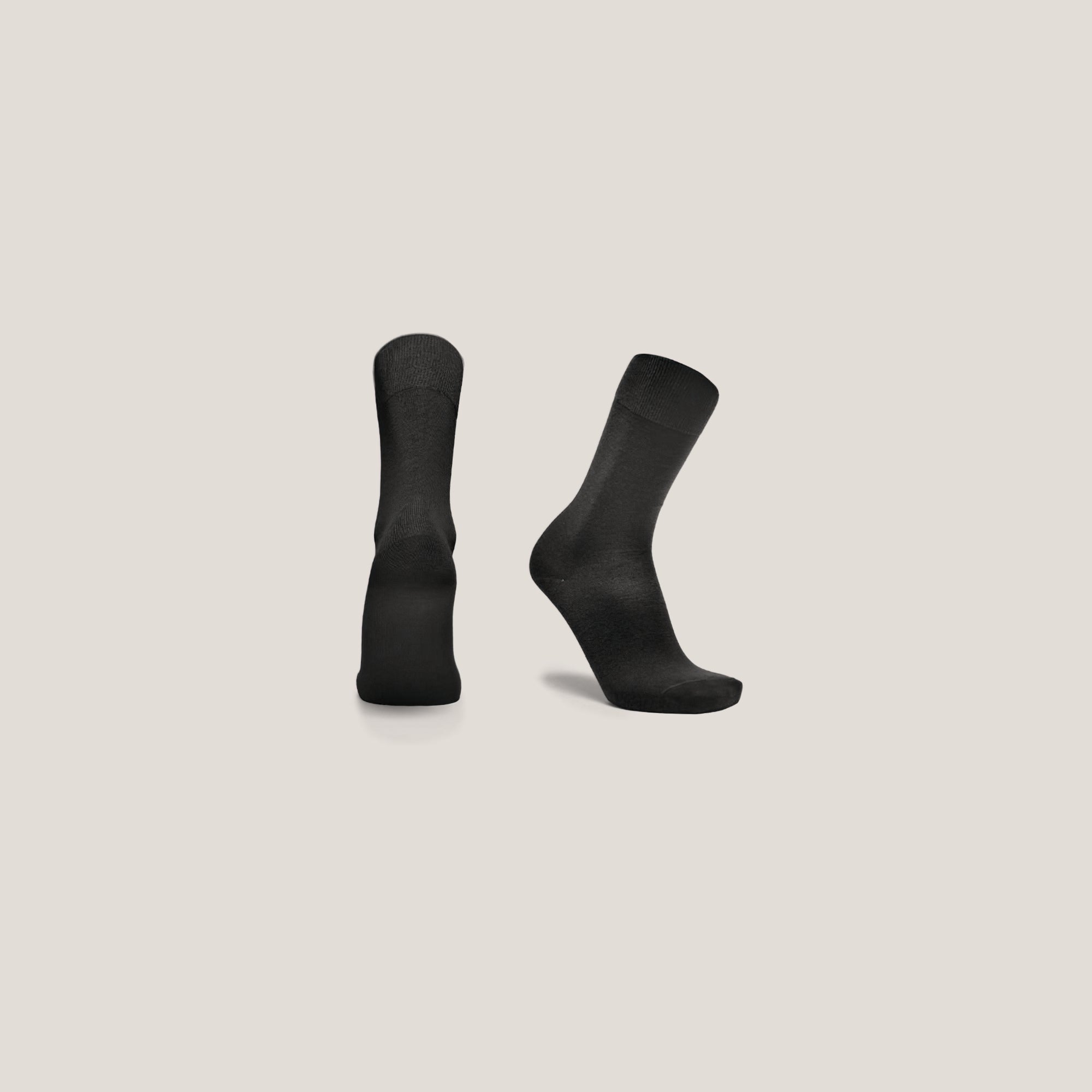 Black Merino Wool Socks - Reinhard Frans - socks