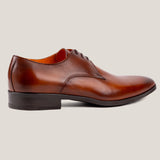 Boston24 Cognac Leren Derby Schoenen