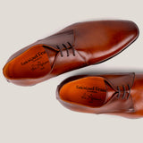 Boston24 Cognac Leren Derby Schoenen