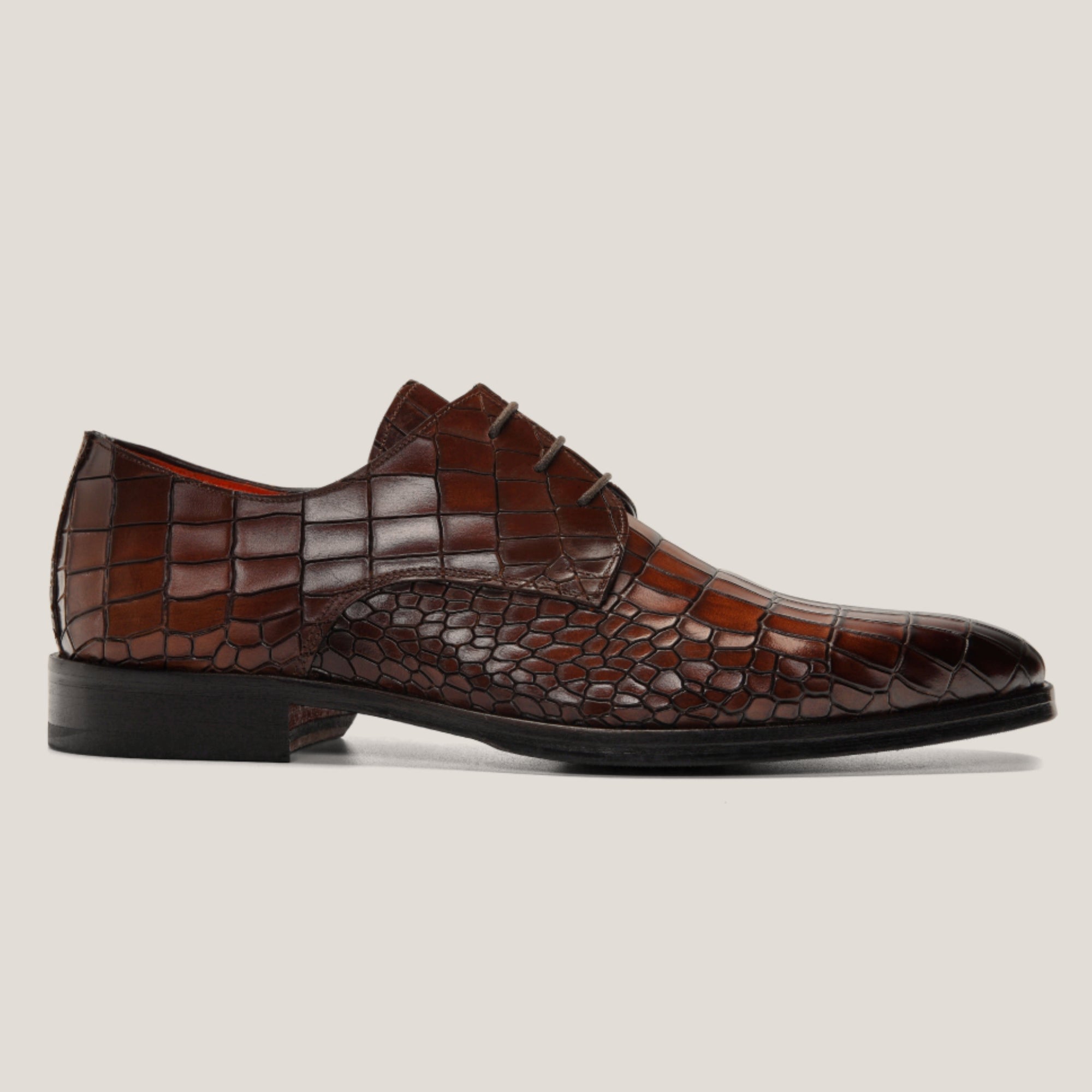 Brescia Terra d’Oro Patina Croco - Reinhard Frans - Lace - up