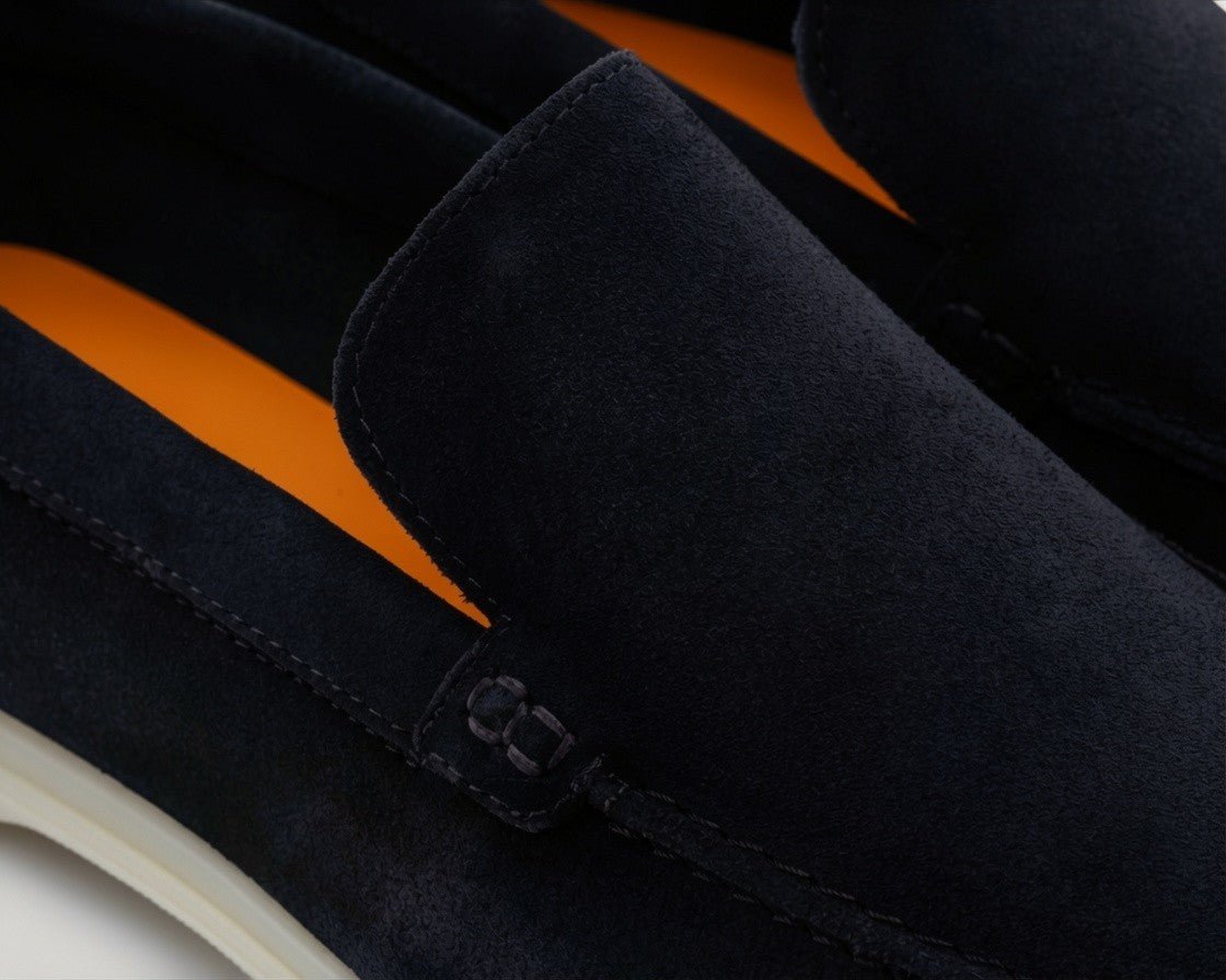 Mens Capri - Black Suede - Loafers - Reinhard Frans - Summer Loafers