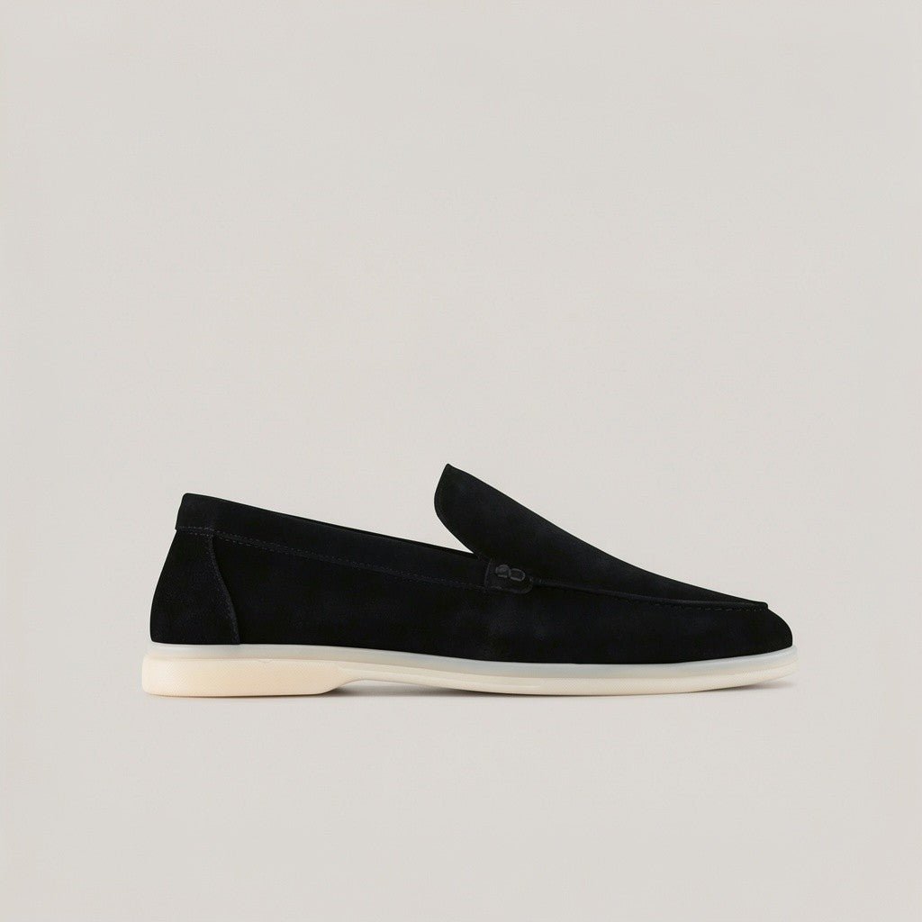 Mens Capri - Black Suede - Loafers - Reinhard Frans - Summer Loafers