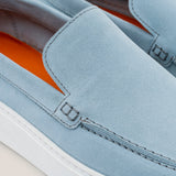 Men's Capri Chiro - Santorini Blue Suede - Loafers - Reinhard Frans - Summer Loafers